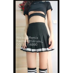 1.草莓味软糖：运动宝贝的清纯服装搭配2.作品画质：大长腿的身材更加迷人