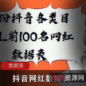 抖音KOL网红数据分析